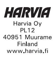 .. 7 OVLÁDÁNÍ VYTÁPĚNÍ CONTROL OF HEATING 3.5. Servisní LIGHTING údaje pro kontrolní jednotku Harvia... 7 HARVIA COLOUR LIGHT MAX. 300W ZDROJ NAPÁJÍ 1.
