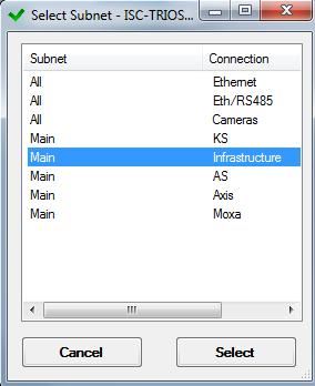 Dvojklikem vyberete subnet Main Infrastructure. Obr.