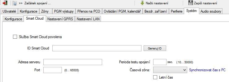 3. POVOLTE V ZAŘÍZENÍ SLUŽBU ELDES CLOUD Povolte v zařízení službu ELDES Cloud (dříve Smart Cloud nebo Smart Security) zatržením příslušného políčka, ostatní přednastavené údaje neměňte!