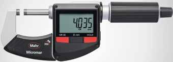 MICROMAR 40 ER / 40 EWR Digitální třmenový mikrometr S předsazenou řehtačkou pro měření jednou rukou 156, EUR Obj. č.