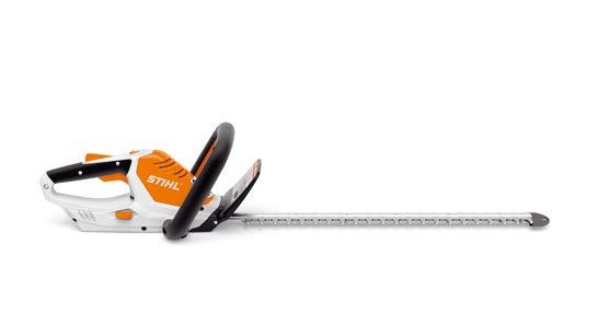 Ergonomická, pogumovaná rukoväť, nôž s dvojitým zdvihom pre vynikajúci strih a nízke vibrácie, hmotnosť 0,6 kg. Prevádzkový čas 110 min. HSA 25 Akumulátor Hmotn.