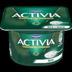 Activia 2 druhy 120 g jednotková cena 3,25