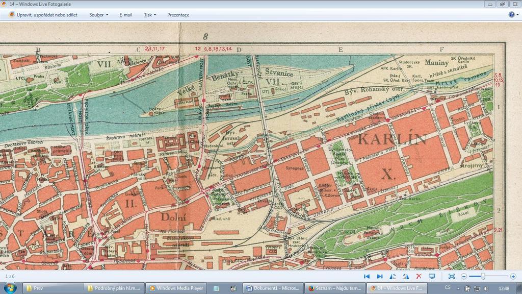 Zdroj: Situationsplan der königl. Hauptstadt Prag, amp.bach.cz [ze dne 16.