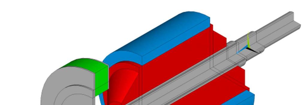 5.3. Modální analýza rotoru stroje Rotor stroje je sestaven z hřídele s žebry pro uložení rotorového svazku, rotorového svazku a ventilátoru.