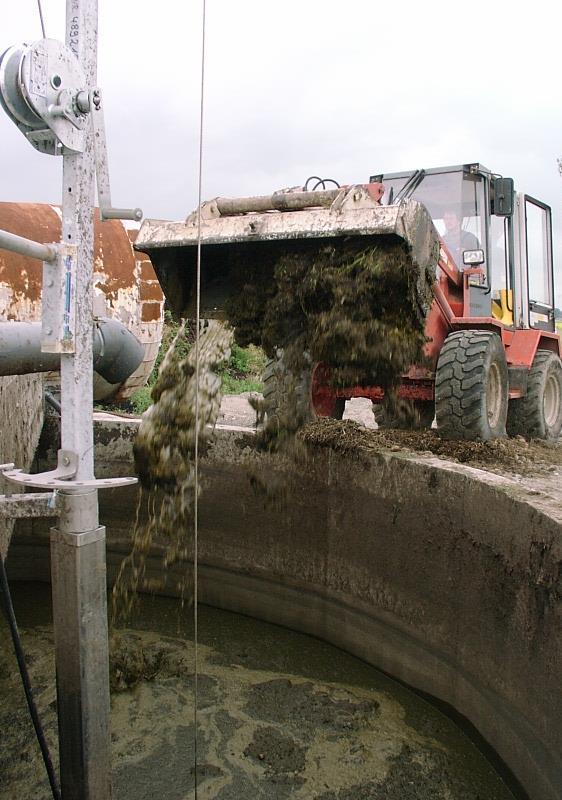 Mokrá cesta : homogenizační jímka Substrát lze do fermentoru načerpat Dobrá homogenizace Lze dávkovat do více fermentorů --------------------------------------------- Energeticky náročné -> míchání