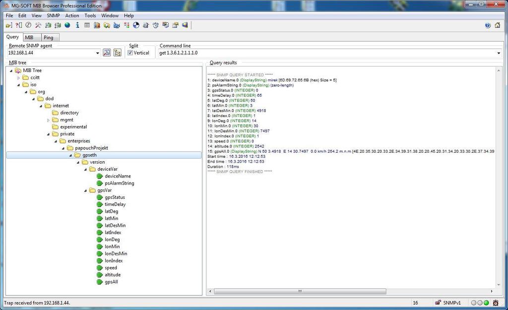 SNMP S e z n á m e n í Protokol SNMP (Simple Network Managment Protocol) je standardním protokolem určeným pro správu nejrůznějších koncových zařízeních, připojených na síť Ethernet.