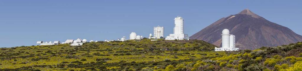 Kanárské ostrovy Observatoře na Kanárských ostrovech (Observatoř Roque de los Muchachos na La Palma a Teide Observatory na Tenerife) jsou