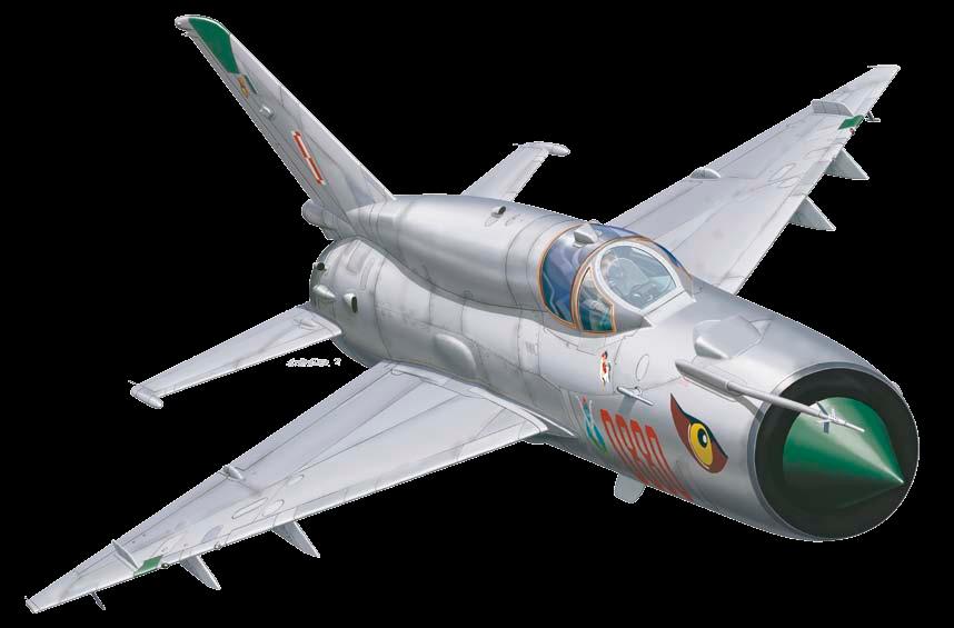 4427 MiG-21BIS 1/144 Tato limitka bude vlastně velmi podobná v současnosti doprodávané česko-slovenské limitce MiGu-21MF s podobným počtem markingů a podobným vybavením.