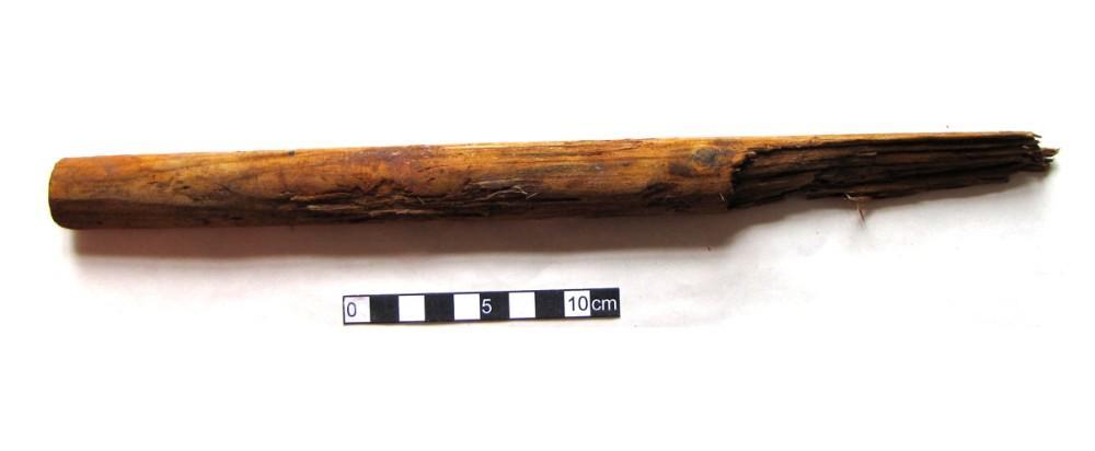 : dřevěná střenka nože obr.