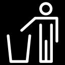 Odpadky smíte vyhazovat pouze do odpadkových košů. Je zakázáno vyhazovat jakékoliv odpadky z oken, do umyvadel a WC.