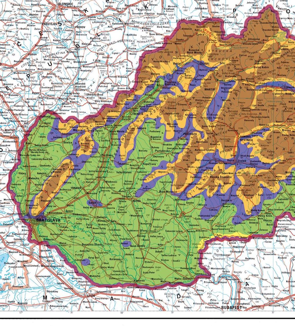 6 Poznámka: Mapa snehovej pokrývky je zhotovená