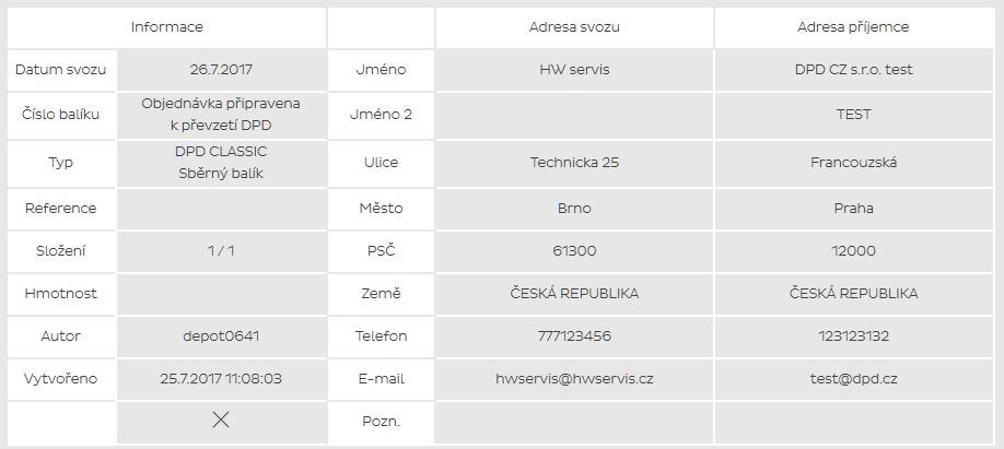 5 Přehled zadaných objednávek Hlavní okno zobrazuje zadané objednávky po jednotlivých záznamech.