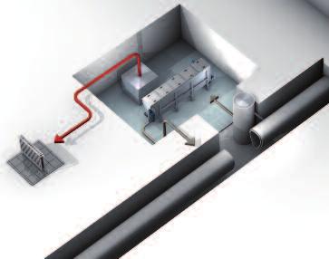 HUBER Řešení pro znovuvyužití vody a zpětné získání tepla Teplo a chlad z odpadní vody: výměník HUBER RoWin Rekuperace tepla uvnitř budovy vysoká efektivita sustému díky poměrrně vysokým