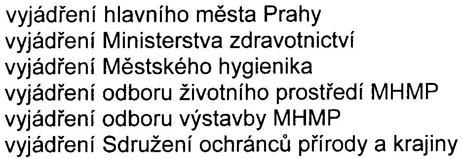 Pøíslušný úøad došel k závìru, že výše uvedené pøipomínky jsou øešitelné v navazujících øízeních. Závìr: Zámìr Bytové domy Na Vyhlídce, Praha 9 - Prosek naplòuje dikci bodu 10.