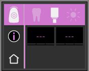 VITA Easyshade V Provozní režimy 6.1.6 Zobrazení barvy VITABLOCS Zobrazení VITABLOCS vám poskytne údaje, který materiál VITA CAD/CAM by se měl použít pro barevně věrnou reprodukci změřeného zubu.