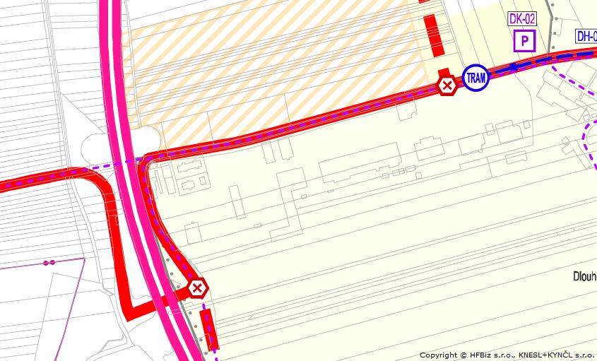 Obr. 20 Koncepce dopravní infrastruktury k.ú.