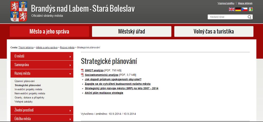 seznámit široká veřejnost. Občané byli seznamováni se vznikem dokumentu již od začátku jeho tvorby, mohli se také zapojit do průzkumu spokojenosti a mohli zasílat návrhy na projektové záměry.