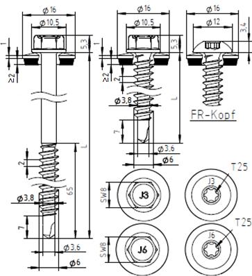 strana 20 Evropského technického posouzení Díl I: EN 10346 Díl II: EN 10346 Σ(tRN2R + trn,iir) 2,00 mm trn,ii R[mm] 0,63 0,75 0,88 1,00 VRR,kR [kn] pro trn2 R NRR,kR [kn] pro trn1 R 0,40 0,38 0,38