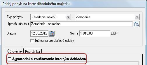 majetku vypočíta odpisy spätne, do účtovníctva však zaradí len odpisy aktuálneho roka.