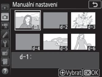 6 Zkontrolujte výsledek. Pokud byl fotoaparát schopen změřit hodnotu pro vyvážení bílé barvy, bliká na kontrolním panelu nápis C a v hledáčku nápis a.