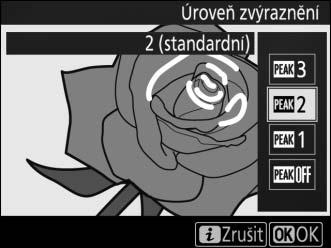 je prostorová hloubka indikovaná jako zaostřená.