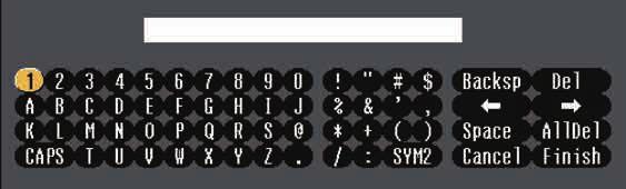 Používání zobrzené klávesnice 185 Pomocí zobrzené klávesnice můžete zdávt čísl znky.