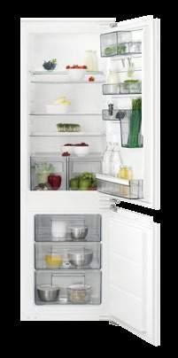 Dvierka chladničky sú dokonale využité a potraviny prehľadne a logicky zorganizované. Statické chladenie LowFrost Technológia LowFrost znižuje tvorbu námrazy.