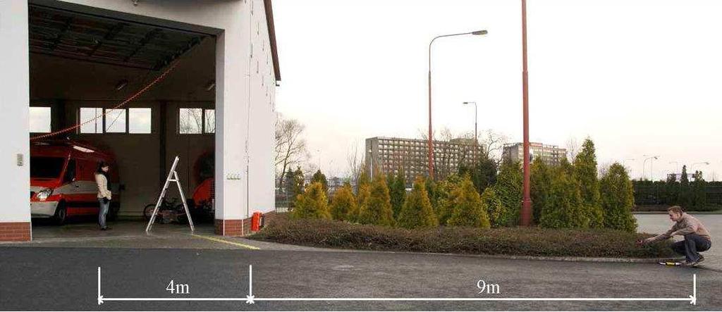 4 test - Testování bioradaru v definovaných podmínk nkách 9 modelových situací Doba měření max.