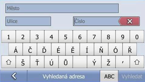 Výsledkem vyhledání je seznam záznamů, které nejlépe odpovídají zadaným údajům, přístroj dokáže zobrazit maximálně 100 vyhledaných záznamů.