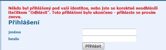 Pokud byste se neodhlásili, a okno s nabídkou formulářů jen zavřeli (například klepnutím na tlačítko s křížkem v pravém horním rohu okna), zůstanete k Czech POINT ještě po určitou dobu (zhruba 30