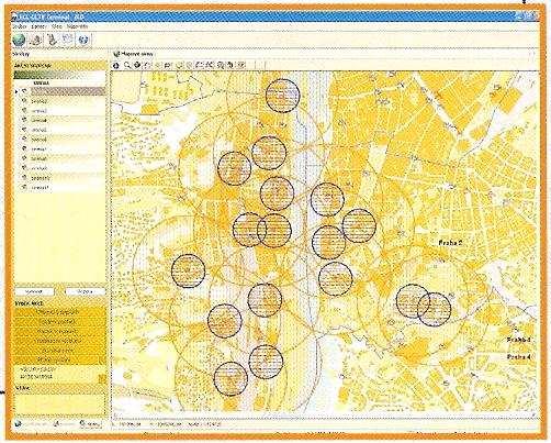 11 obrazovka programu místního ovládání s GIS Zdroj: interní materiály IOO LB Obrázek č.