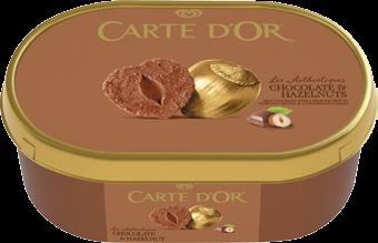 ALGIDA Carte d'or 750 ml Choco Hazelnuts, Vanilla