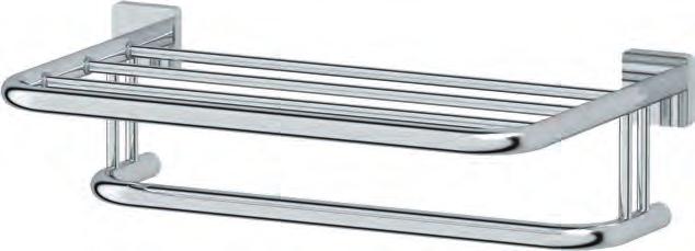 Штанга для полотенца двойная 50 cm 497x57Hx129mm AVA 027 Double towel bar 60 cm Držák na ručníky dvojitý 60 cm Штанга для полотенца двойная 60 cm 597x57Hx129mm