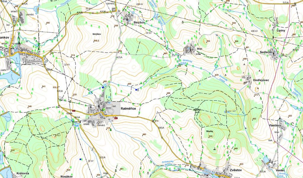 4. Charakteristika řešeného území 4.1 Přírodní podmínky Nadmořská výška: 498 m 