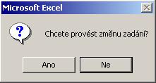 4.7. Oprava zadání Po ukončení výpočtu se zobrazí dialogové okno, které umožňuje uživateli provést okamžitou změnu zadání. Pokud klikne na tlačítko Ano, vrátí se do rozpracovaného výpočtu.