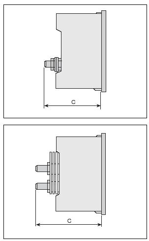 C=67mm Pouze magnetoelektrické přístroje Mb -1: