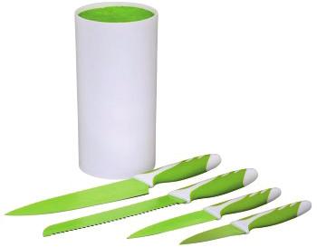 set kuchynských nožov v stojane nôž na chlieb/pečivo (celková dĺžka noža: 33 cm, dĺžka čepele: 20 cm) veľký