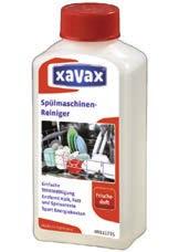 Made in Garmany 111724 Xavax odvápňovací prípravok pre práčky, 250 ml rozpúšťa už usadené zvyšky vodného kameňa na zohrievacích telesách, hadiciach a ventiloch, optimalizuje zohrievací výkon a tým