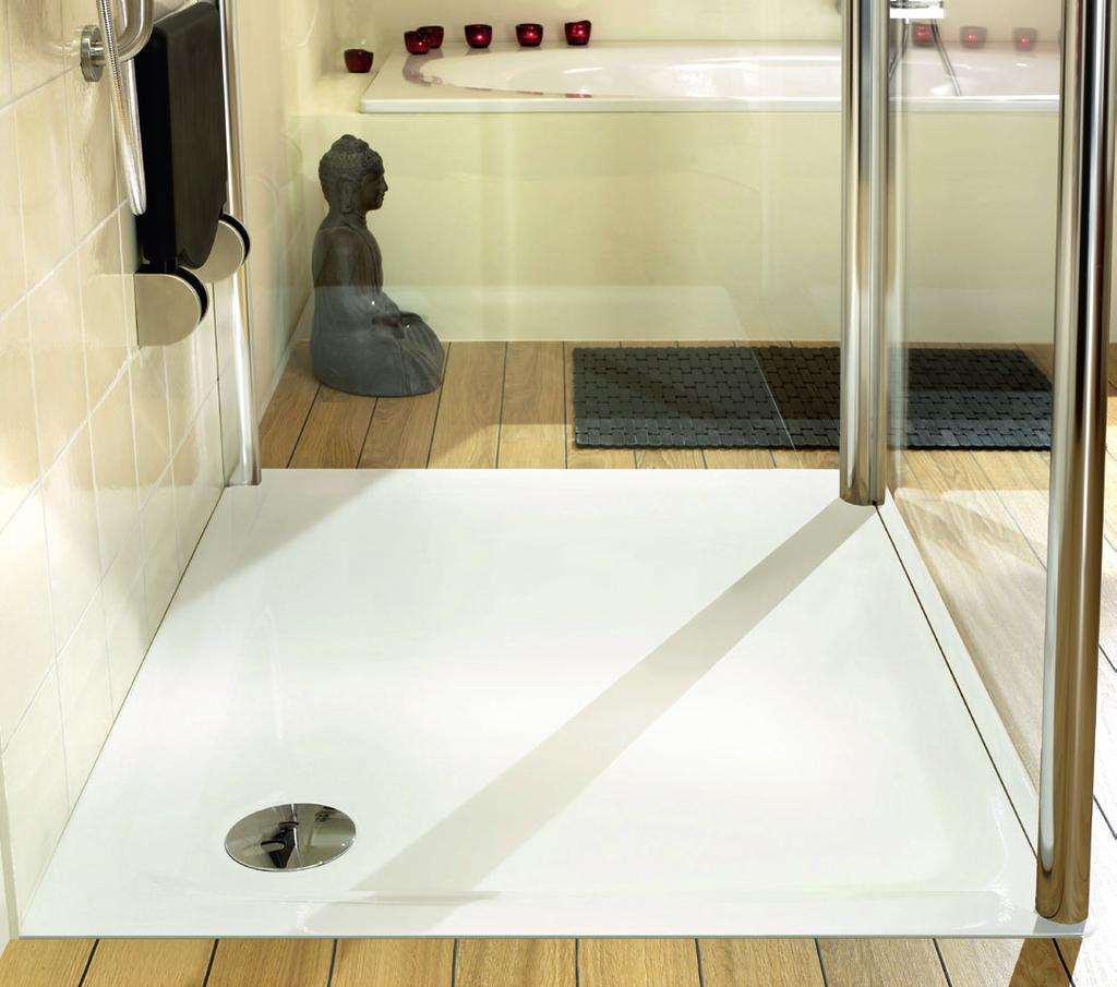 Kompletný systém sa skladá zo sprchovacej vaničky a polystyrénového nosiča a podľa potreby sa dá rozšíriť o vhodnú odtokovú súpravu ( odtokového otvoru 90 mm).