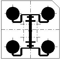 4.2.3 Modifikovaná anténa - kruh Nyní je popsán další typ navrhované panelové antény, jedná se o typ modifikovaná anténa kruh Obr. 4.