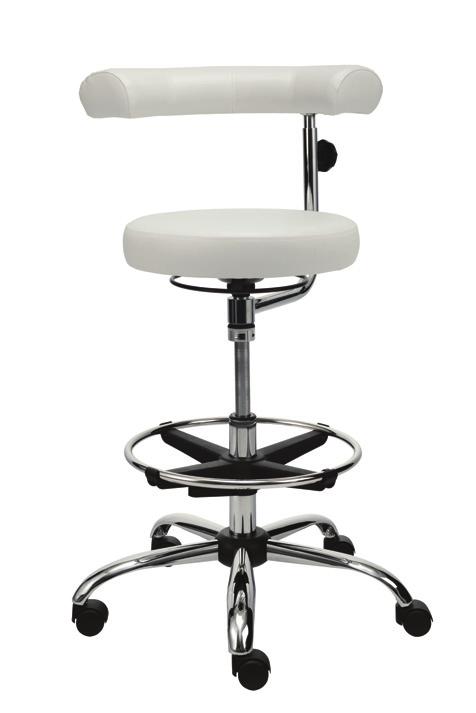 MEDIK pro lékaře a sestry Otočná židle určená do zdravotního prostředí. Otočné opěradlo o 360º, výškově stavitelné. Čalounění koženkou vhodnou do zdravotnictví.