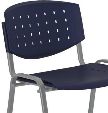 LAYER čekárny / pokoje Plastová konferenční židle se stabilní svařovanou konstrukcí.