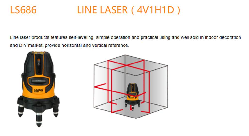 UPOZORNĚNÍ: Přiložené brýle slouží k lepší viditelnosti laserových linií při větší intenzitě okolní-ho světla, ale neslouží k ochraně očí před laserovým zářením! VAROVÁNÍ!