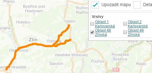 Uživatelské postupy 14 2.3.4 Automatická aktualizace mapy Aktualizace mapy probíhá v závislosti na zvoleném režimu. Při režimu online probíhá aktualizace automaticky.