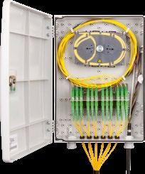 URM LH 24C M URM LH 48C M WALL-MOUNTED OPTICAL DISTRIBUTION BOX OPTICKÝ NÁSTĚNNÝ ROZVADĚČ EN The URM LH 24C M / LH 48C M optical distribution box is designed for the placement of 24 / 48 optical