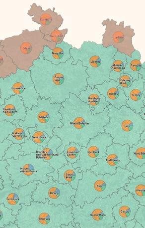 Pro jednotlivá ORP lze zobrazovat několik kartogramů, přičemž lze využít následující fi ltry: Míra