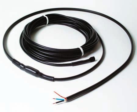 42 Topný kabel deviflex DTCE 30 Topný kabel DTCE 30 je navržen se zvýšenou UV odolností pro rozpouštění ledu a sněhu v okapech a svodech.