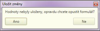 28 Obecně platí, že změny v uživatelských parametrech je třeba uložit tlačítkem Uložit. V případě neuložení aktualizovaných parametrů, bude uživatel upozorněn, že změny nebyly uloženy.