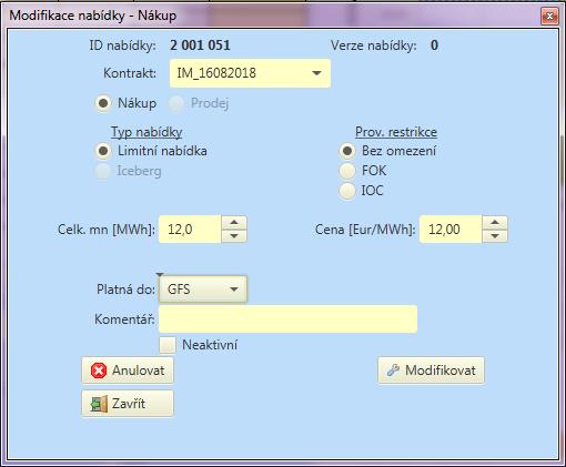 49 Obrázek 40: Modifikace nabídek na VDT 5.2.