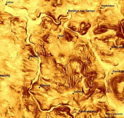 porosty Zkreslení vyhodnocením zastínění Zkreslení špatnými odečty Geometrická zkreslení podkladu